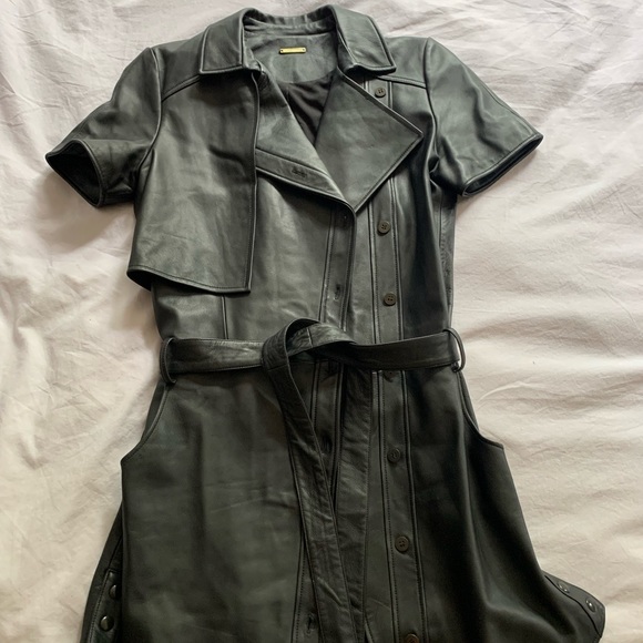 Rebecca Minkoff Lamb leather Pilot dress - Picture 8 of 12